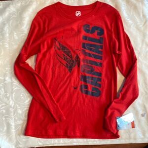 Washington Capitals Youth Long Sleeve T-Shirt Size XL 18/20 NEW!